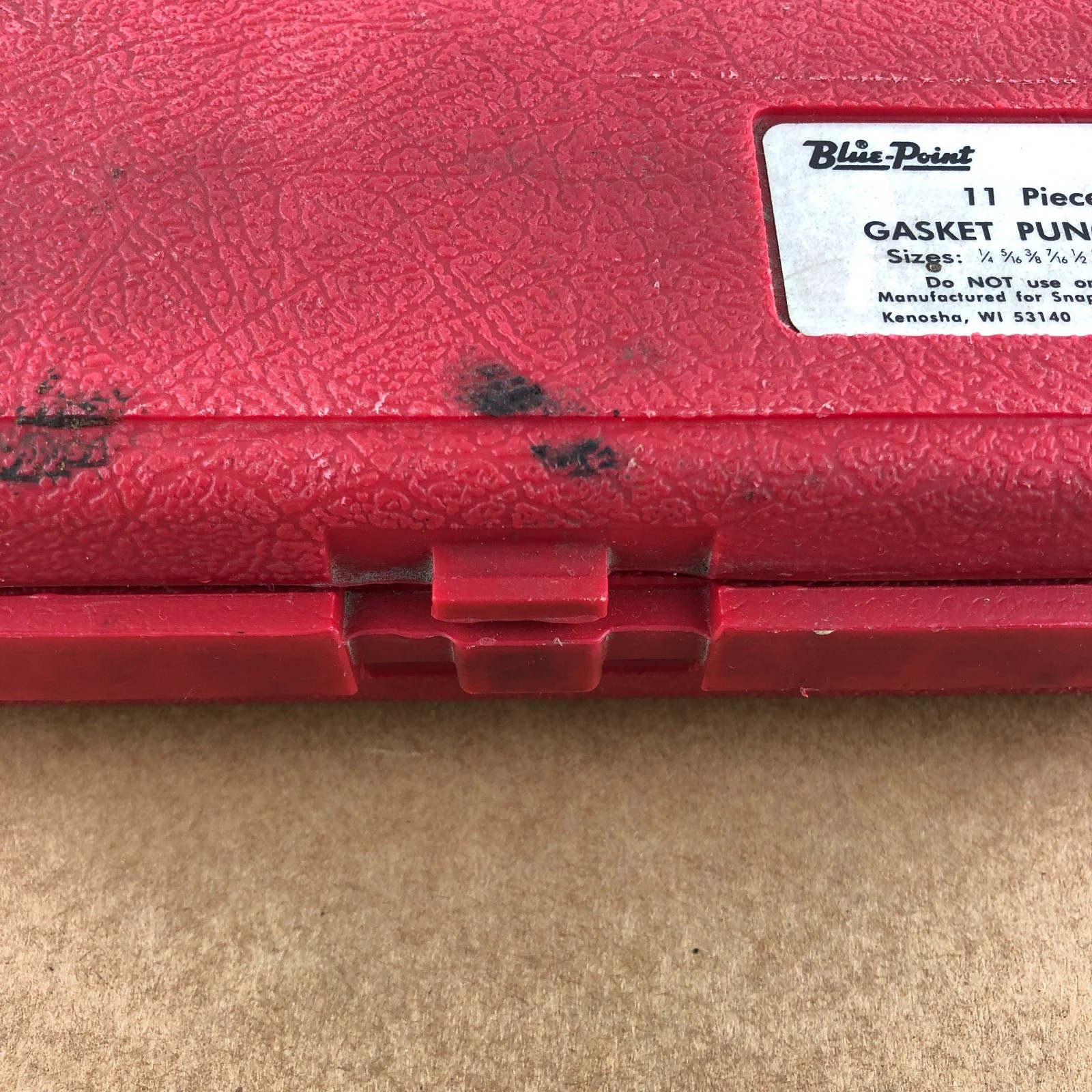 Blue Point Gasket Punch Set with Case PGH8A Manufactured for Snap On USA 10 Pc