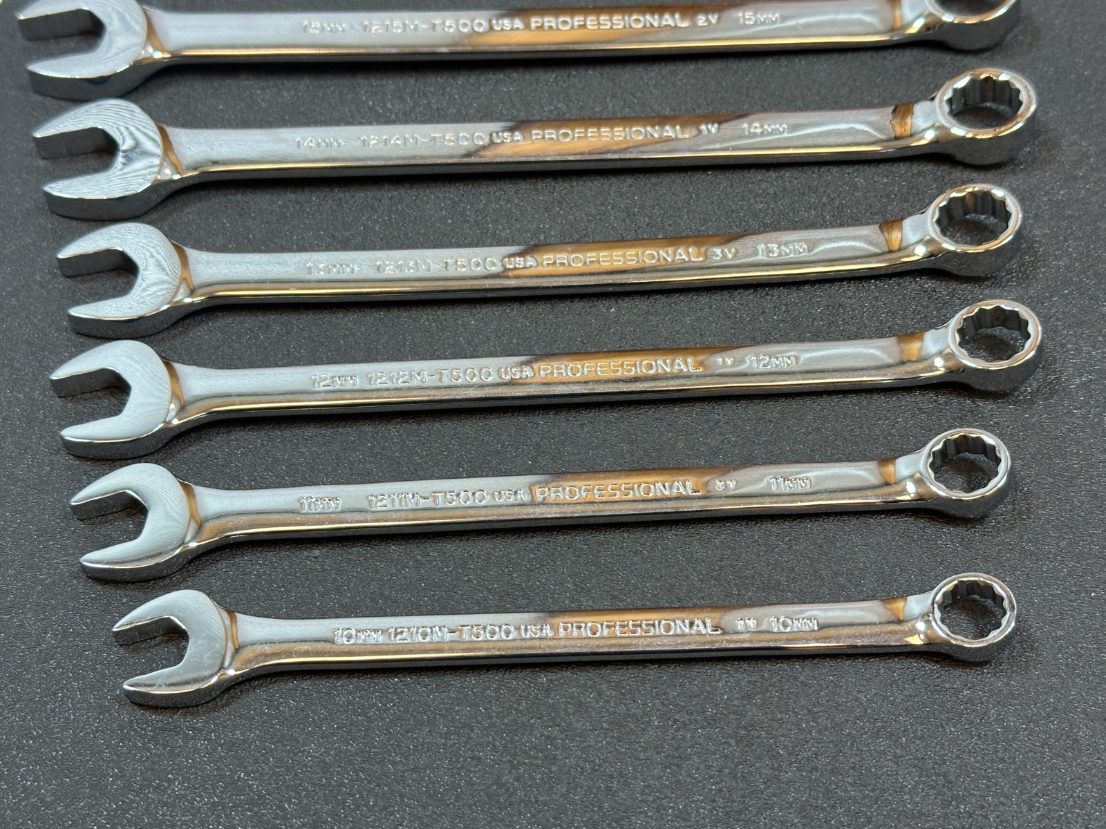 NEW PROTO Professional USA 9pc Metric 10mm-18mm ANTI-SLIP Combination Wrench Set