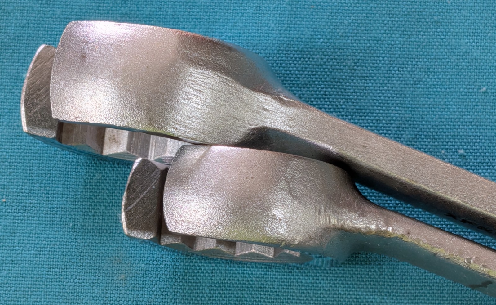 NICE Vintage VULCAN USA Flare Nut Line Wrench Pair XFN-2836 & 2432 Polished Face