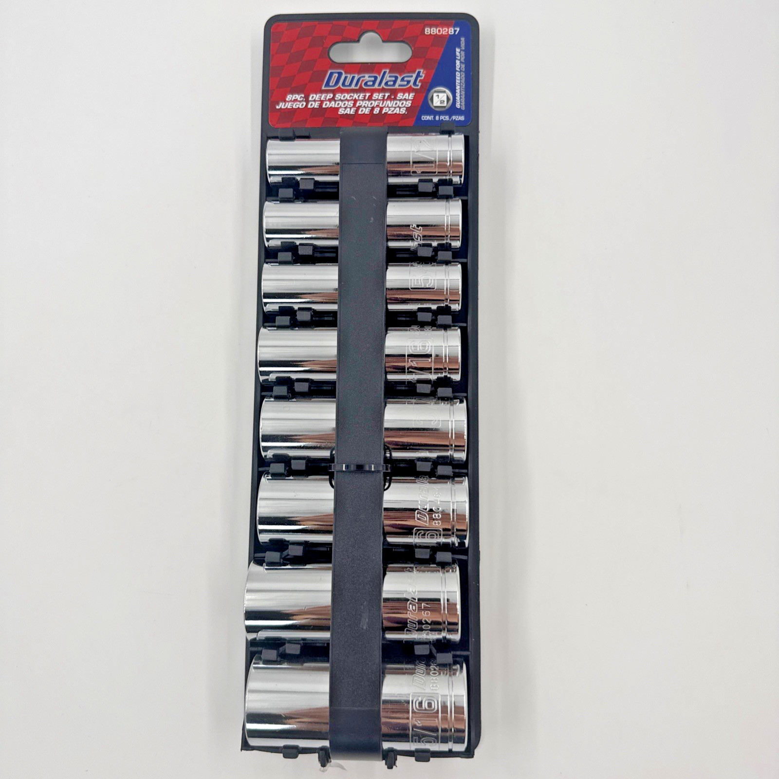 Duralast 1/2″ Drive Deep Socket Set Metric & SAE 16 Pieces