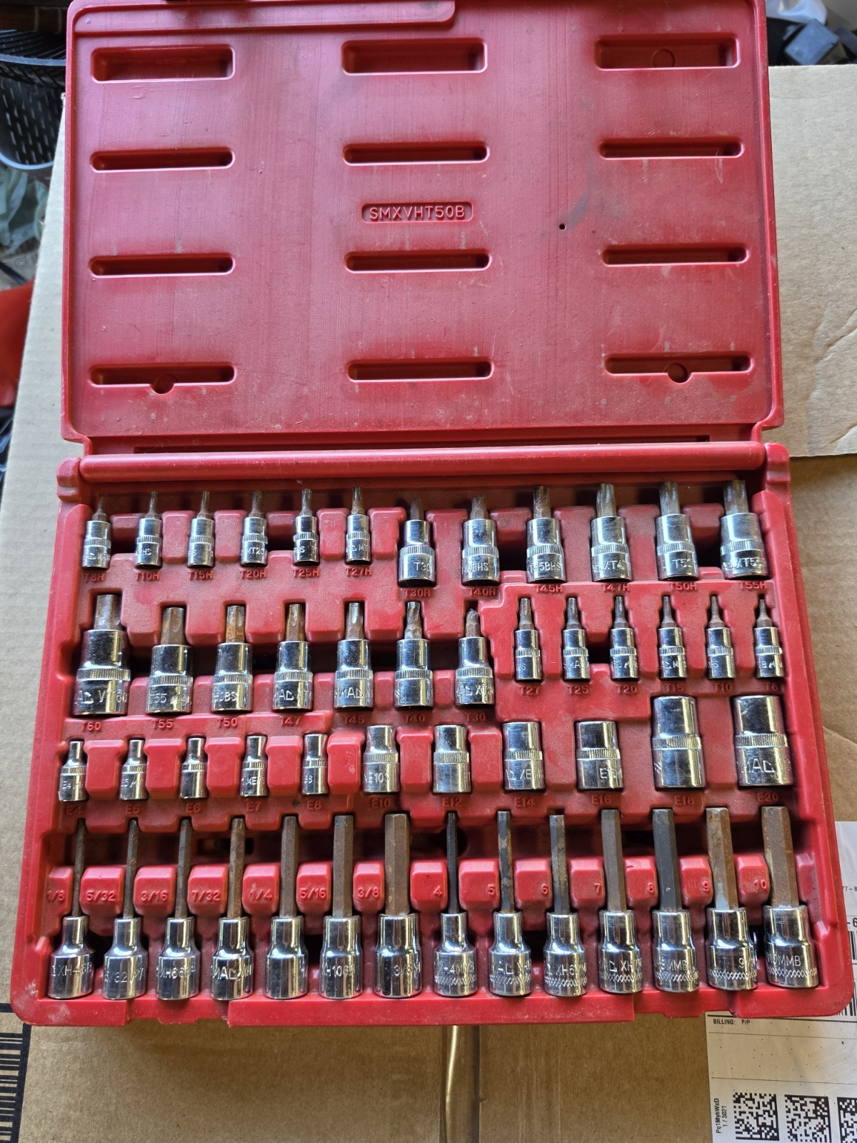 Mac 50-PC. Master Hex and Star Bit Driver Set (SMXVHT50B)