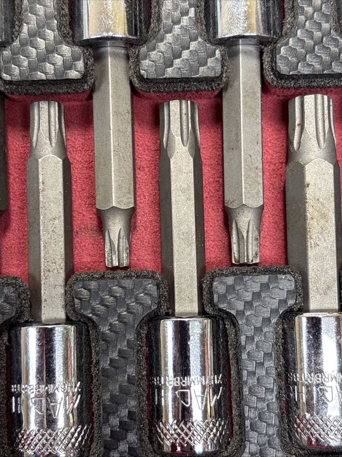 Mac Tool Sxh14rbrt 14pc Sae / Metric Hex Driver Set Rbrt Grip edge Nice!!!