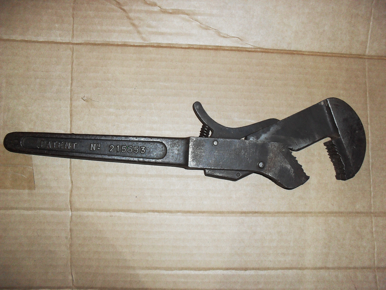 THURLEY GRIP-ALL No,2 PATENT No.215553 WRENCH Made Birmingham, England, UK