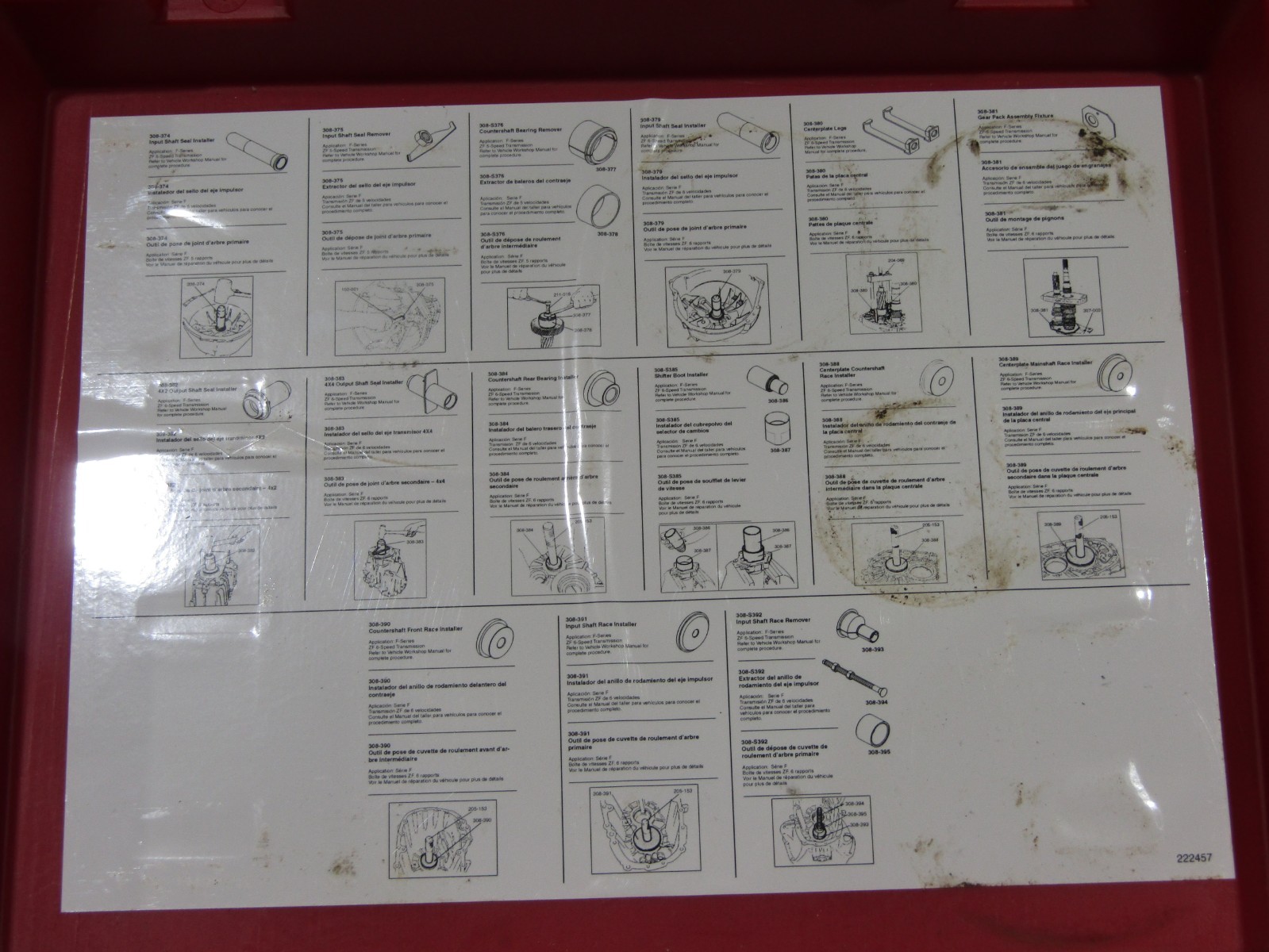 TKIT-1999-F/FLM/LT Ford Rotunda ESSENTIAL SERVICE TOOL KIT *INCOMPLETE* #126