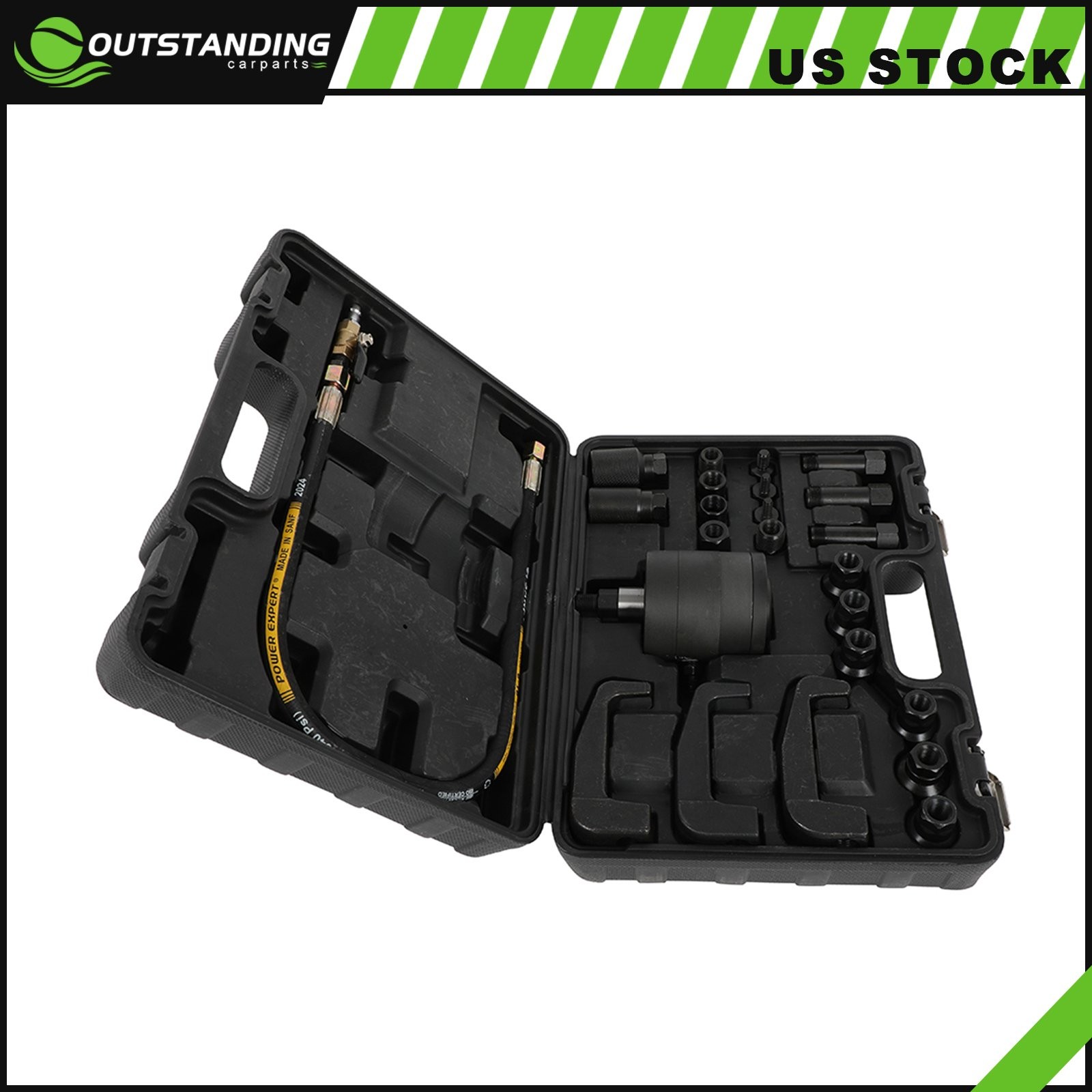 24pcs Pneumatic Puller Set Extractor Tool Kit For Diesel Injectors Removal