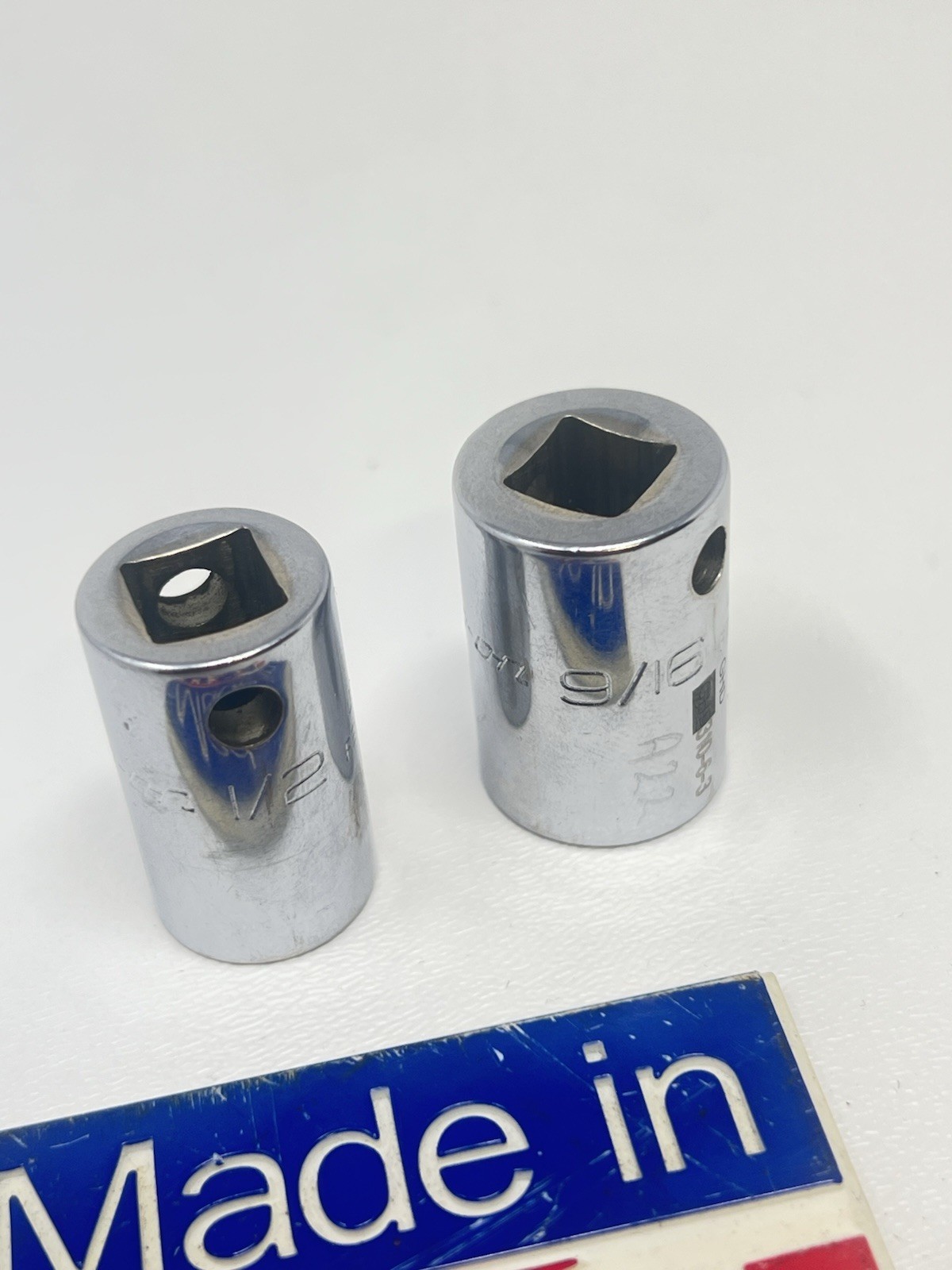 Snap On 3/8″ Drive 1/2” & 9/16″ Spline Shallow Sockets FES160 FES180 Aviation