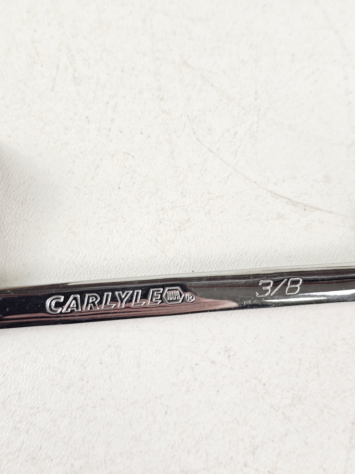 NAPA Carlyle SAE Combination Wrench 12 Pt 3/8″ CWLNS112 Polish Chrome Non Slip