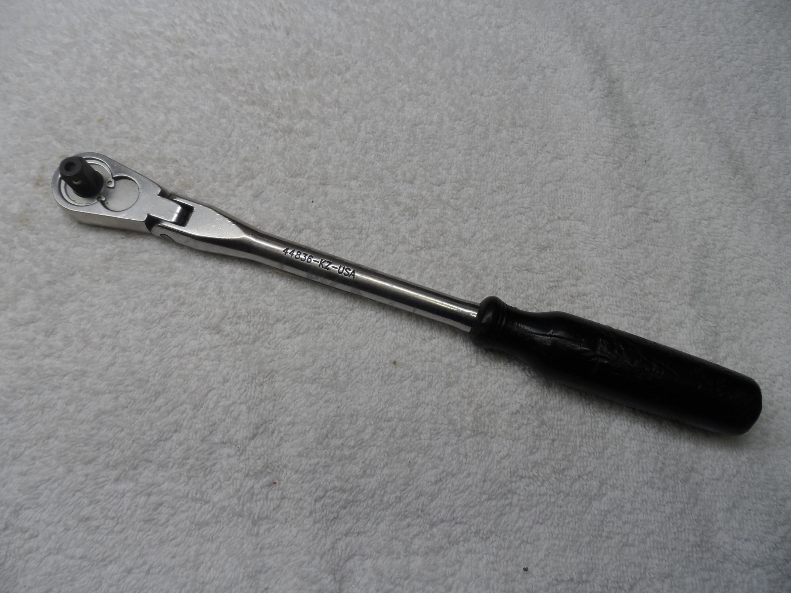 Craftsman 3/8 Drive Ergo Full Polish Flex Head Ratchet USA KZ PN 44836 (refurb)