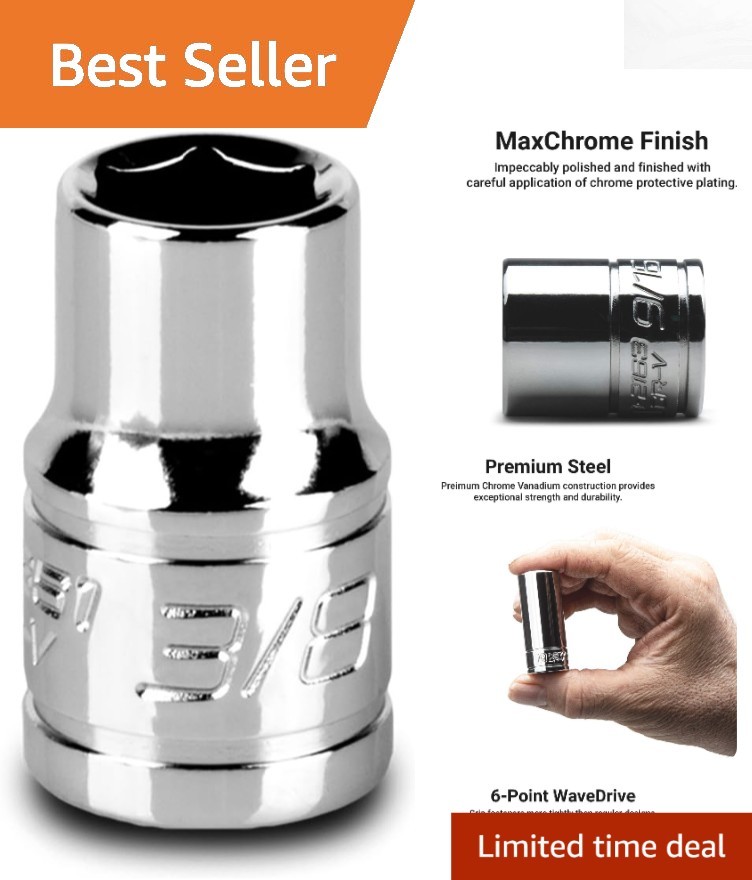 Professional 3/8-Inch Shallow Drive Socket – Durable, Corrosion-Resistant Finish