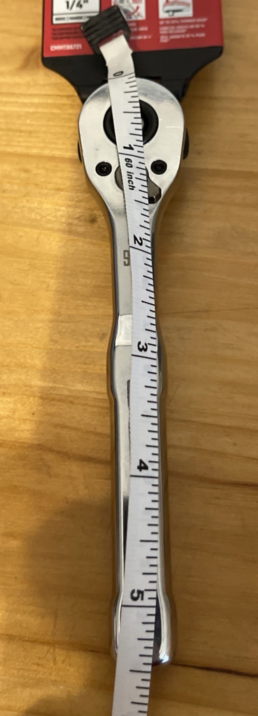 Craftsman Low Profile Ratchet 1/4” Drive CMMT86721