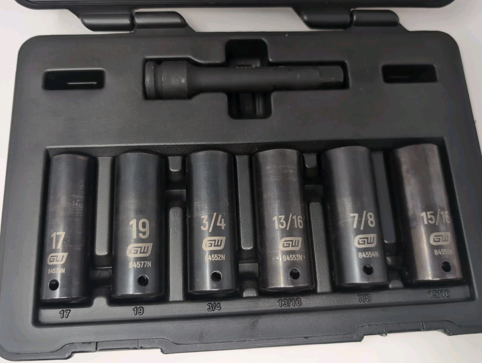 Gearwrench 7 Piece 1/2″ Drive 6 Point Impact High Torque Lug Nut Socket Set New