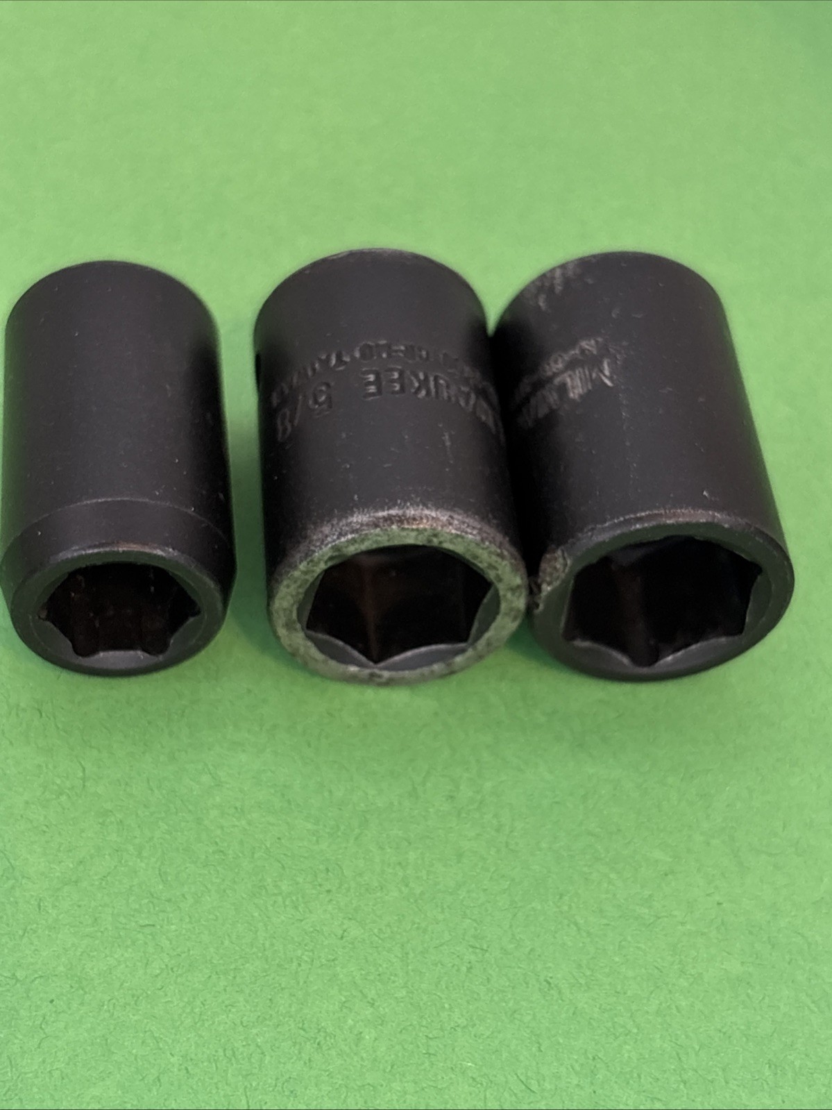 3 MILWAUKEE TOOLS 1/2 Drive Impact Sockets 1/2″ -5/8″-11/16″ 6 Point