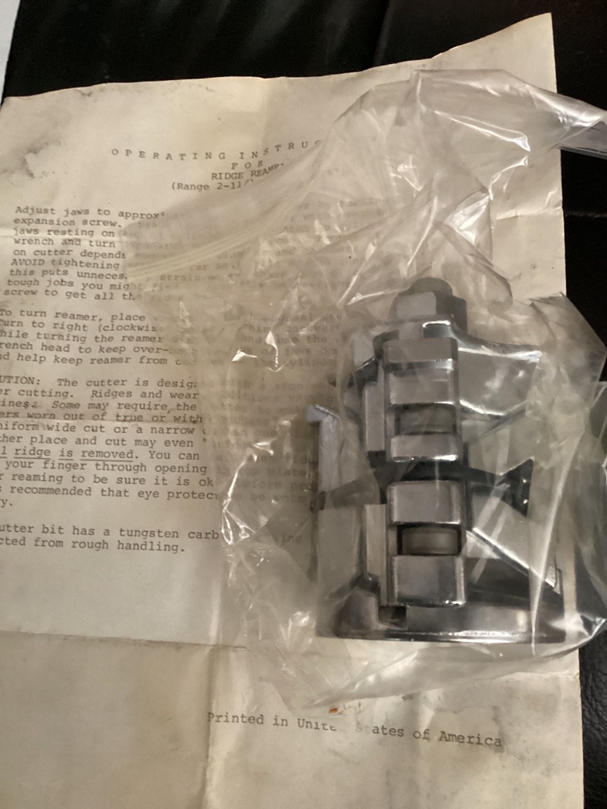 Lisle 36500 RR50C Ridge Reamer Tool In Box With Instruction