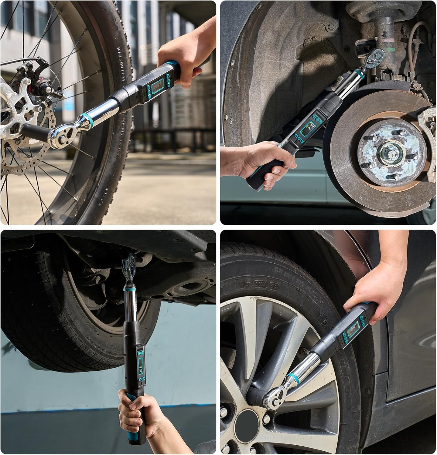 Seesii 1/2″&3/8» Digital Torque Wrench Combo 3/8″ 0–220 Nm & 1/2» 17-340 nm