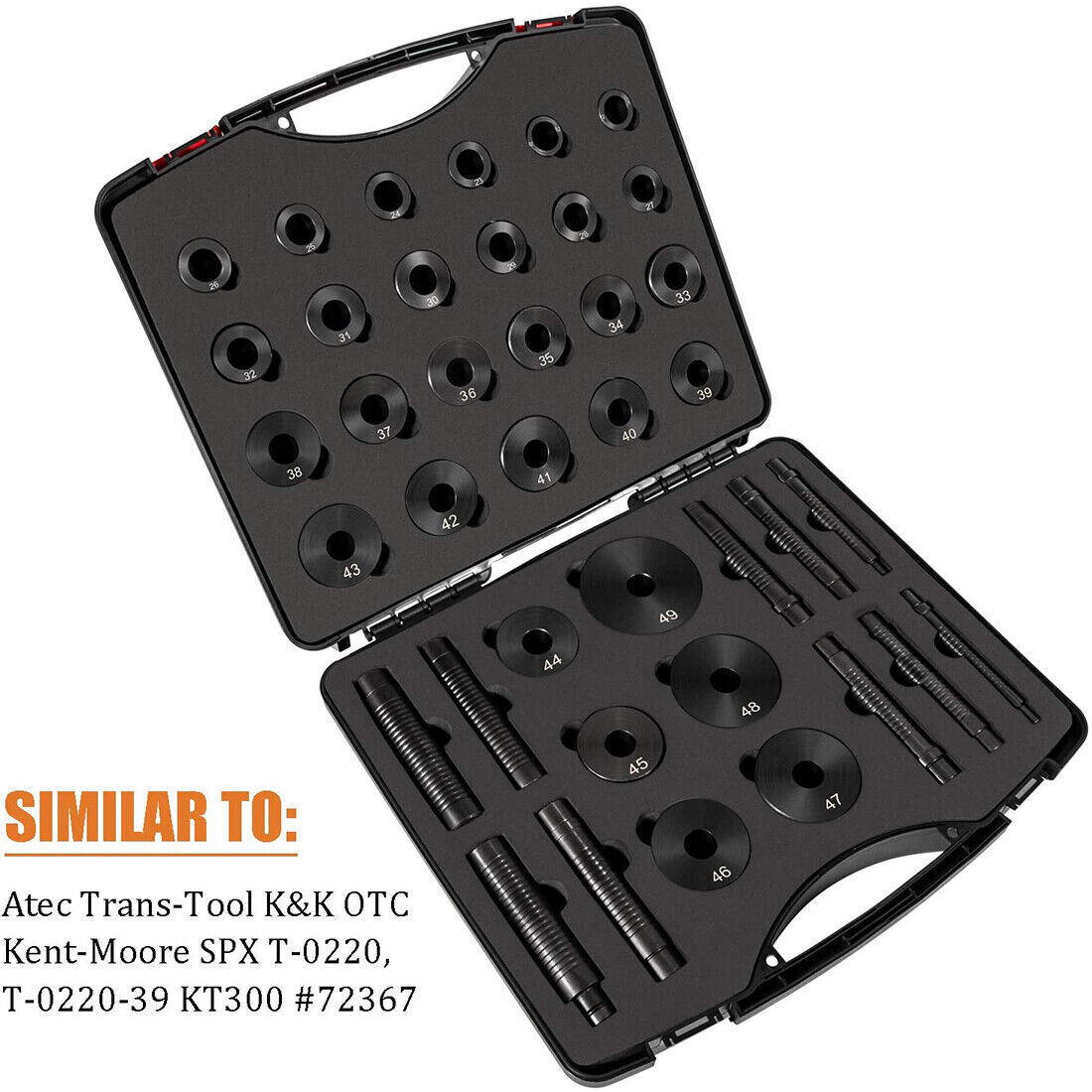 Master Bushing Driver Set T-0220-39 for GM Ford Chrysler Toyota Volvo 39 Pcs/Set