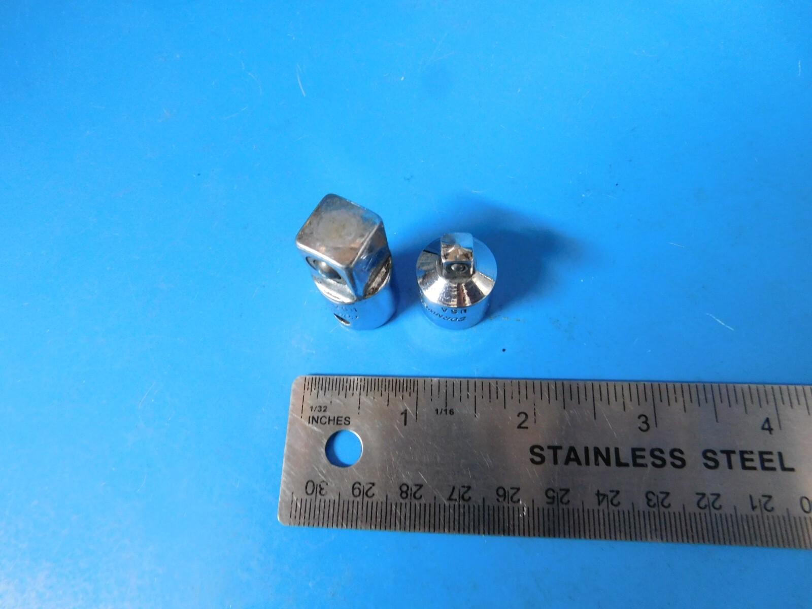 USED,CORNWELL TOOLS 3/8IN TO 1/4IN & 3/8IN TO 1/2IN ADAPTORS , LOT OF 2, USA