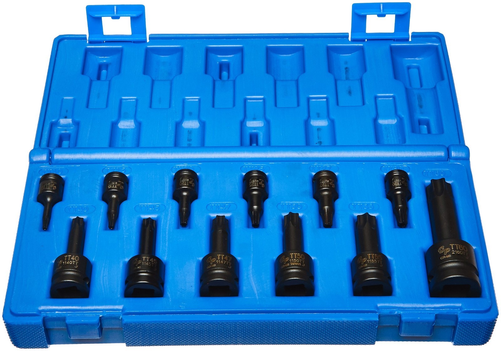35-Piece Grey Pneumatic Impact Socket Set – High Torque, Durable Chrome Moly Ste