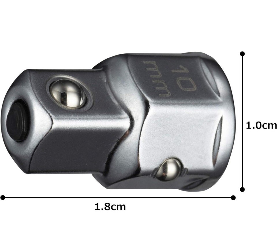 Tone RA2 fits 10mm Ratchet wrench – adapter to 1/4″ drive socket driver