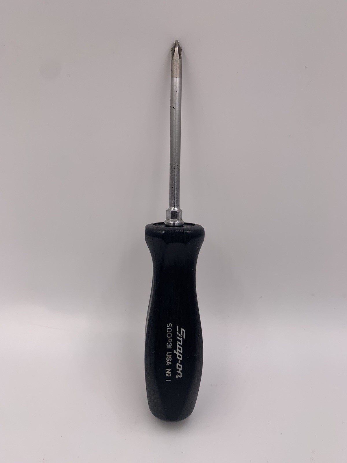 Snap-on Tools USA #1 Phillips -BLACK- Hard Handle Screwdriver SDDP31 -NICE-