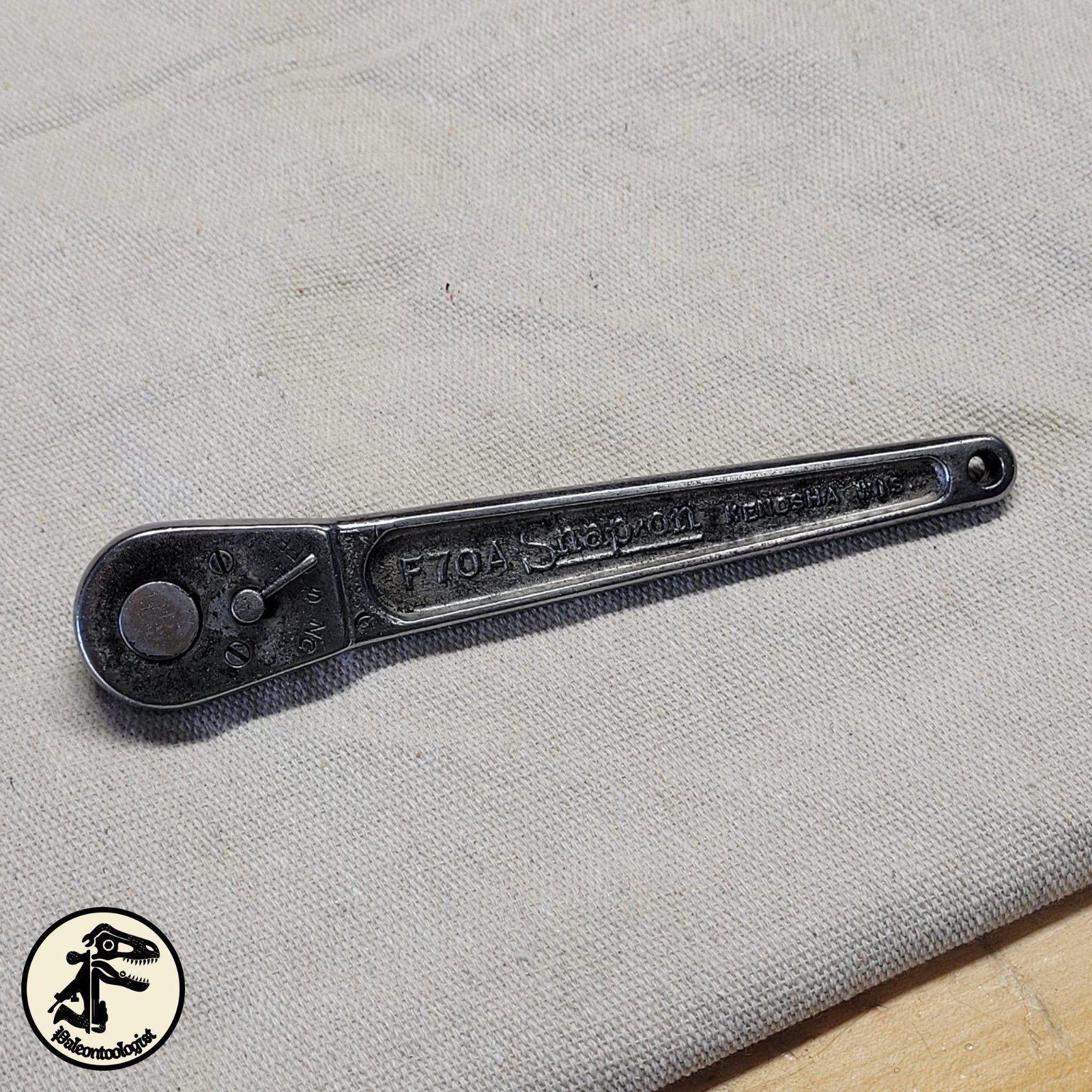 Snap On F70A 3/8” Ratchet With Needle Shift Lever – 1935 Vintage – VERY GOOD