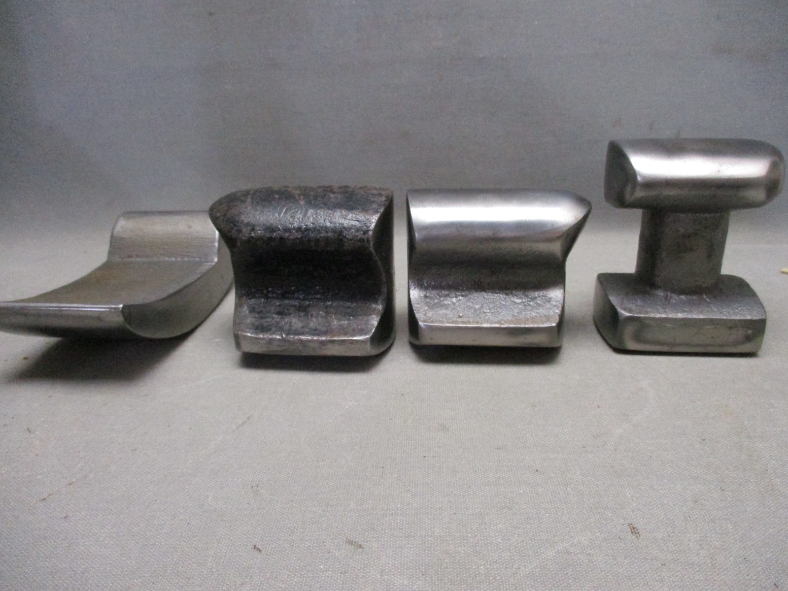 4 pc lot of Auto Body Sheet Metal Forming Dollies Dolly Curved General Purpose