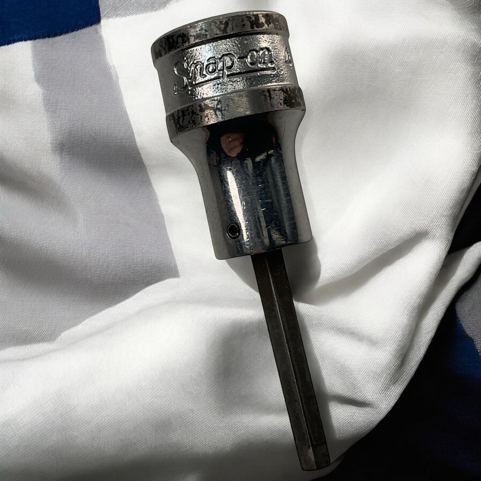 Snap On Hex Bit Chrome Socket FAM4A 3/8″ Drive 4mm Metric As Pictured Fast Ship