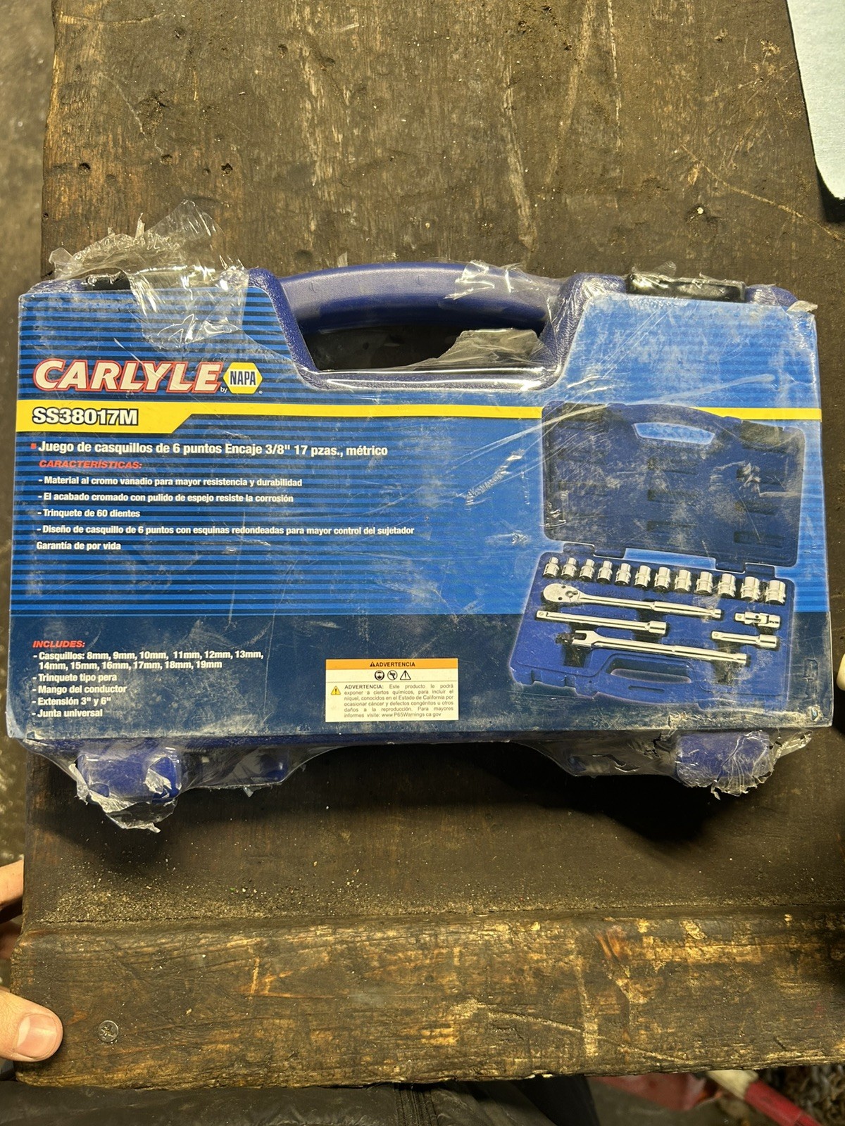 Carlyle Tools by NAPA SS38017M 3/8” Dr 6 Pt Socket Set Metric + Accessories