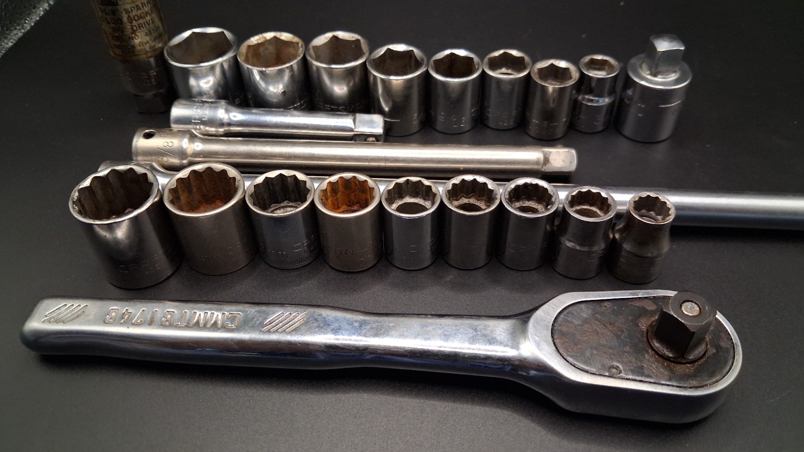 Craftsman Standard Metric Sockets Extensions 6 Point 12 point Vintage Made In US