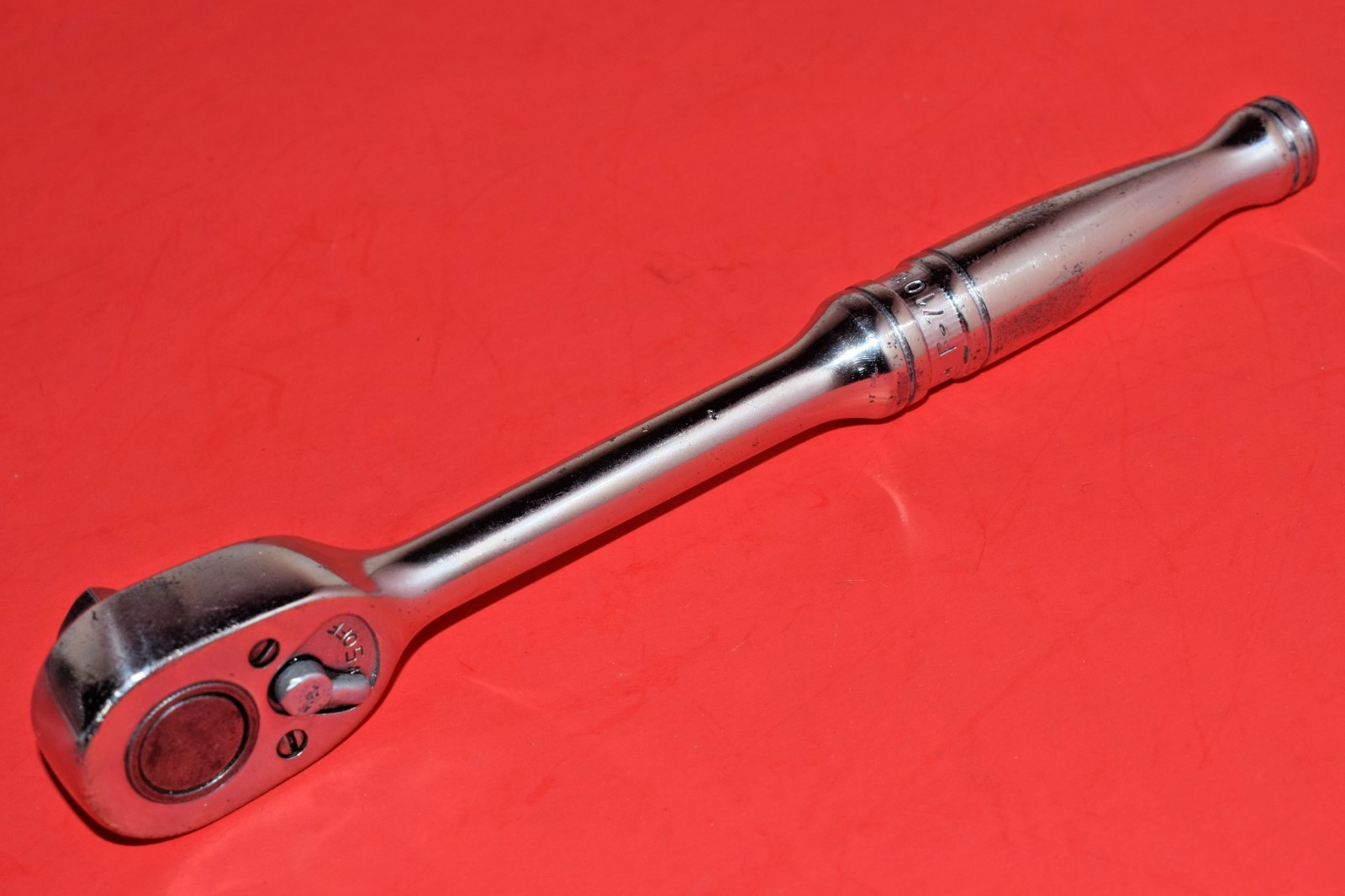1965 Snap-On 3/8″ Drive 7-1/2″ Long Standard Handle 20 Tooth Ratchet F-710