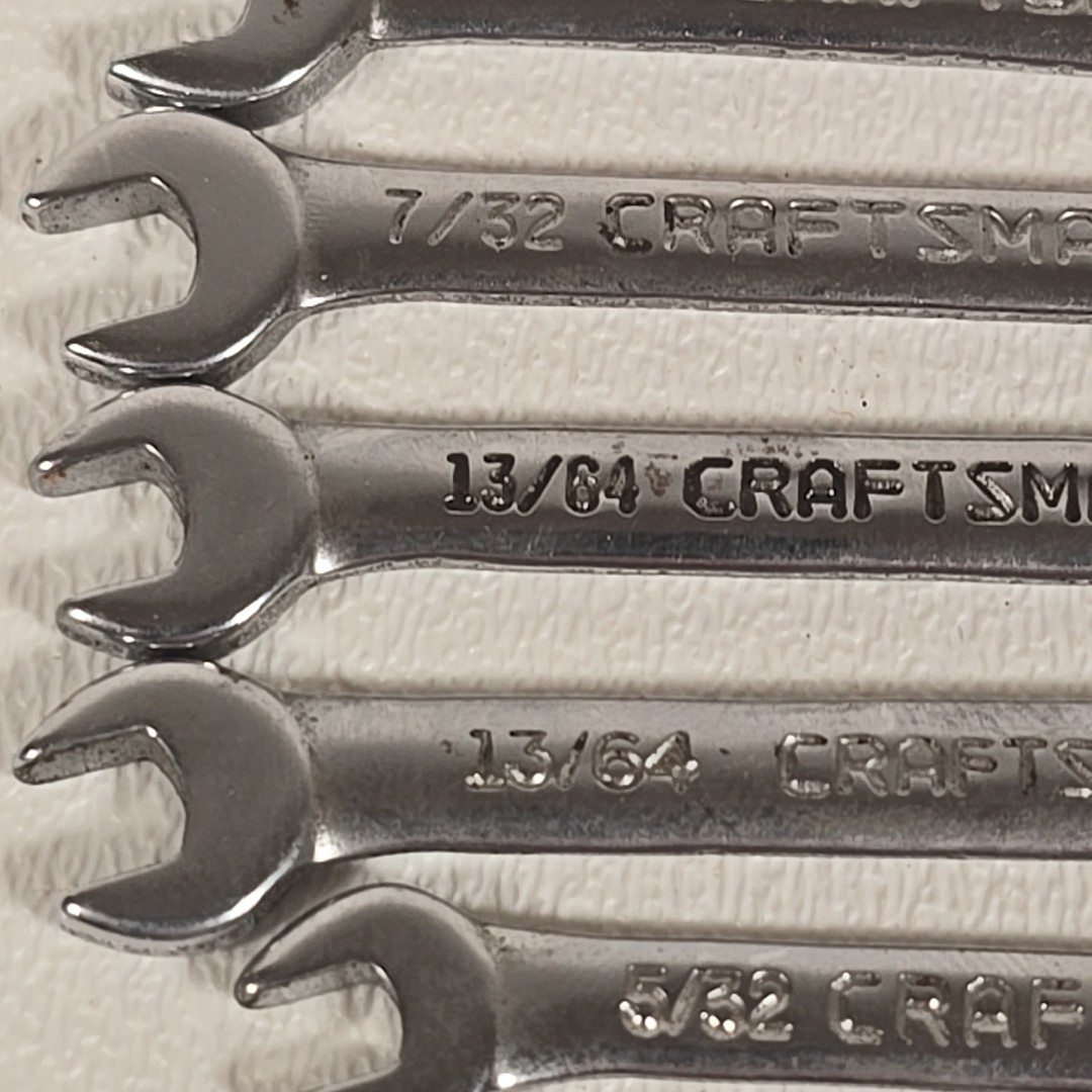 Craftsman 9 Pieces Midget Ignition Wrench Lot SAE