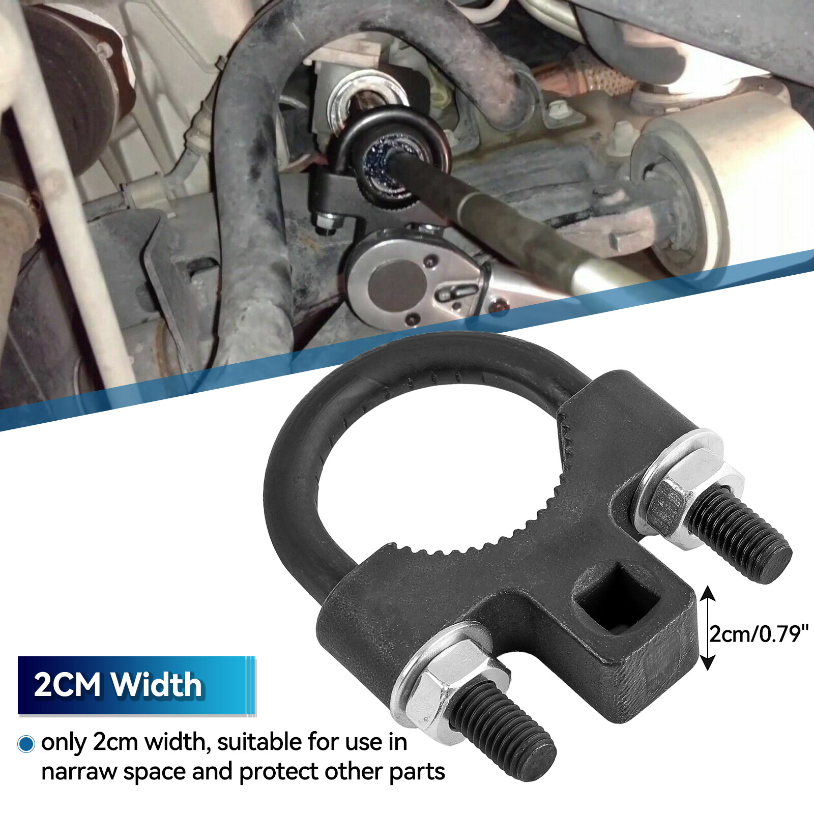 Car Inner Tie Rod Tool Removal Remover 3/8″ Low Profile Turner Repair Installer;