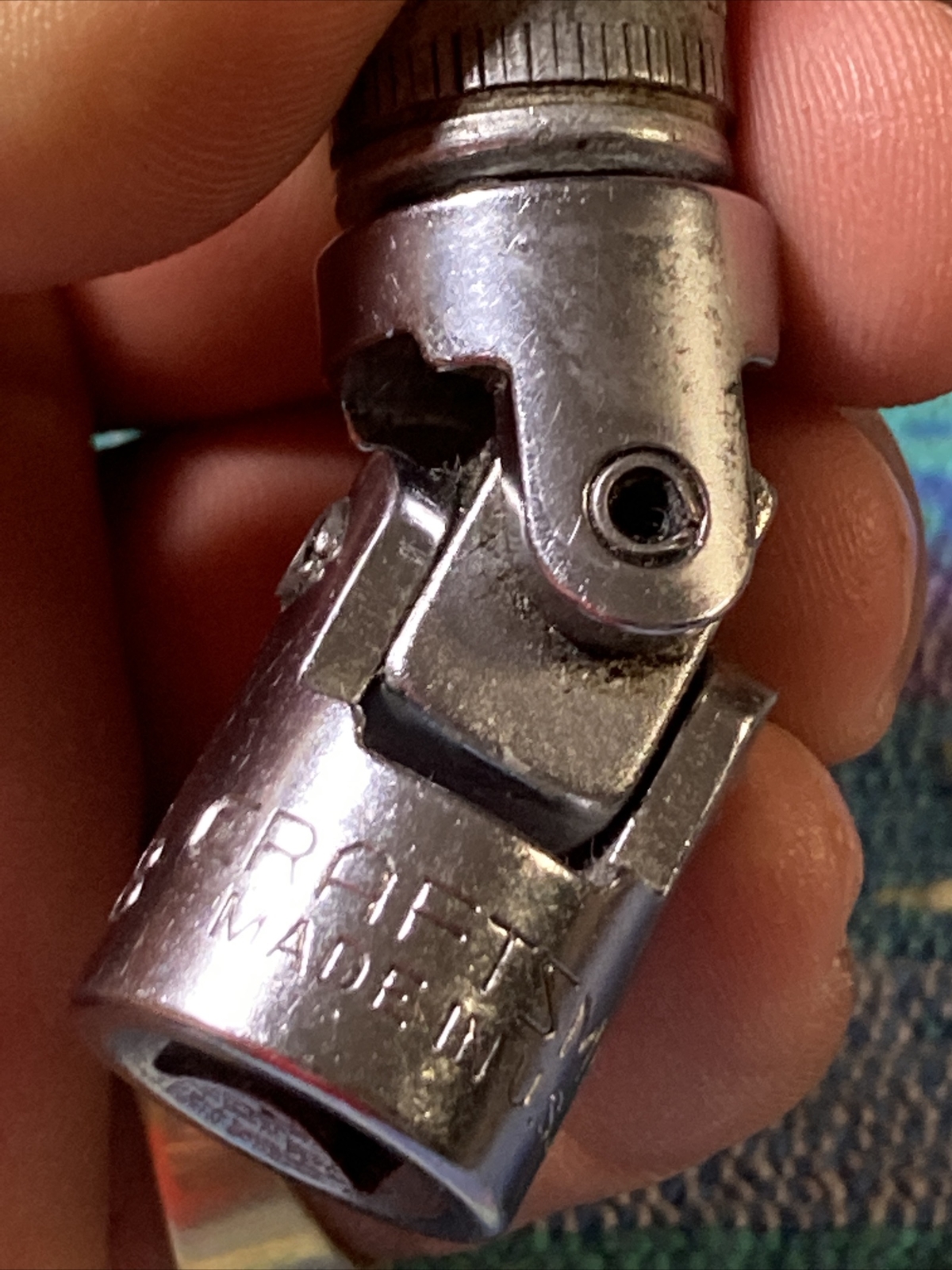 LOT Snap-On 3/8″ Drive 12 Point 7/16″Shallow Swivel Socket USA & 3/8 Craftsman