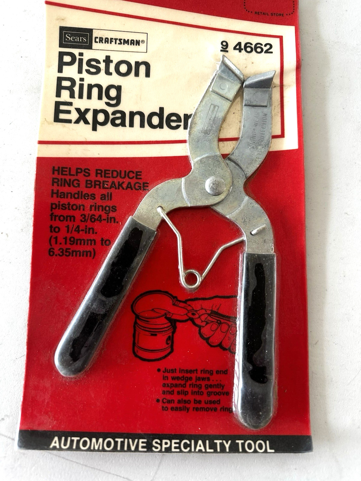 RARE 1970’S CRAFTSMAN 94662 PISTON RING EXPANDER NEW SEALED