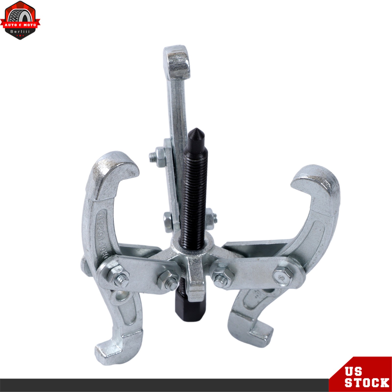 3 Jaw Gear Pulley Bearing Puller Set 3″ 4″ 6″ Reversible Small Legs 3Pcs