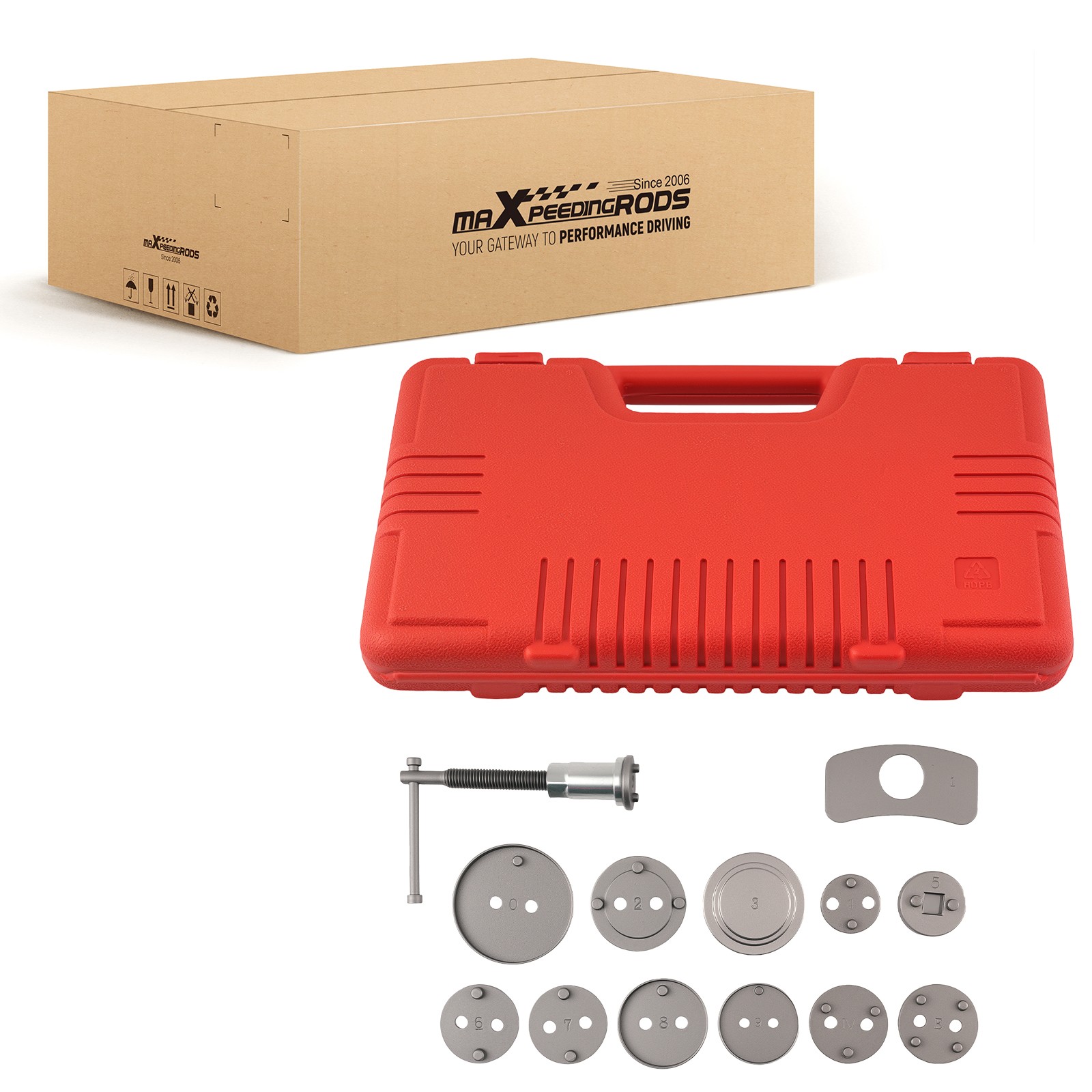 Brake Caliper Service Tool for Car Truck Disc Brake System 11 Adapter Kit