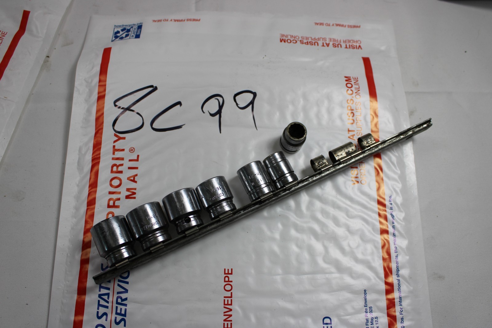 Cornwell 3/8 Drive 6 Point Chrome Metric Socket Set 10mm-19mm