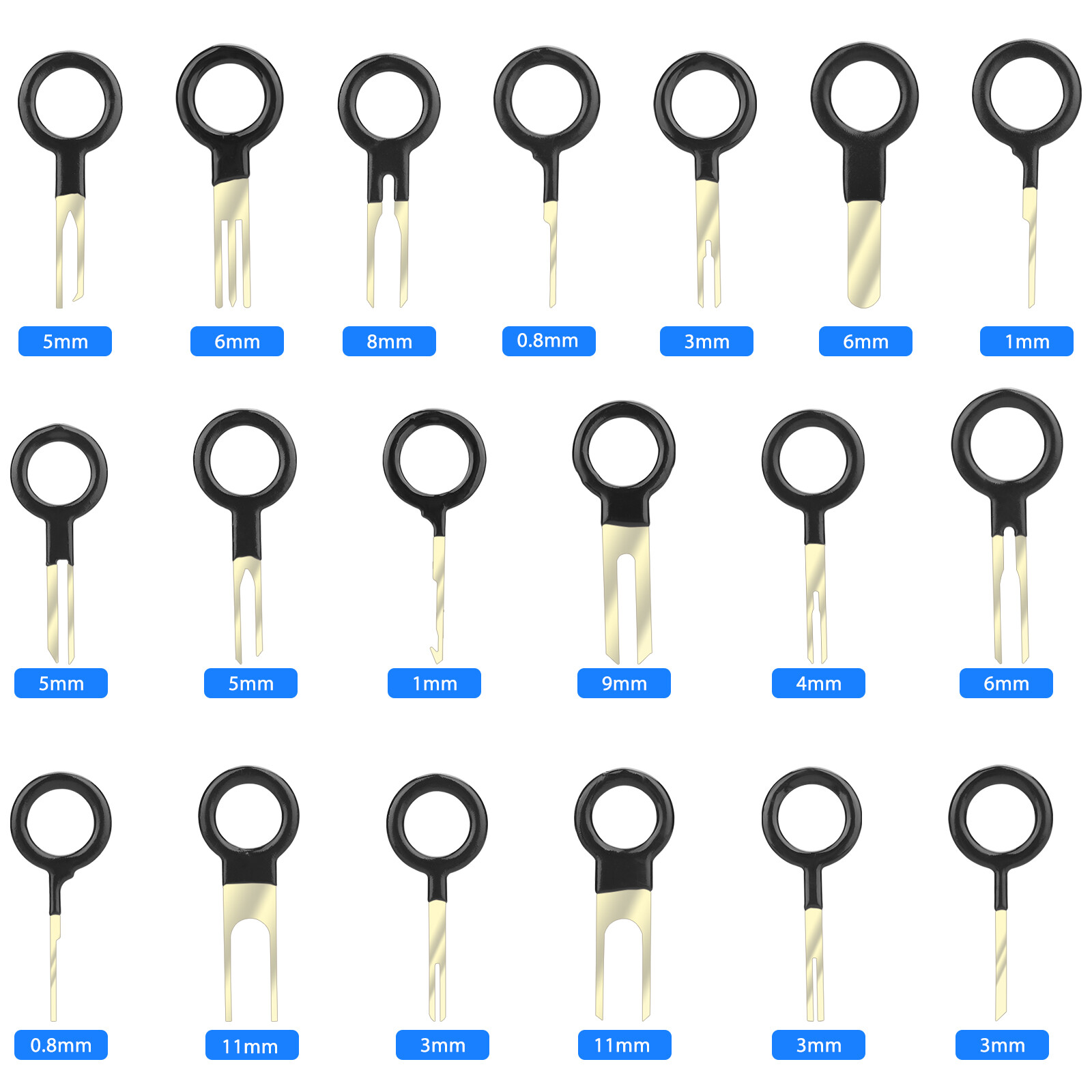 120pcs Car Terminal Removal Tool Kit Wire Connector Extractor Puller Release Pin