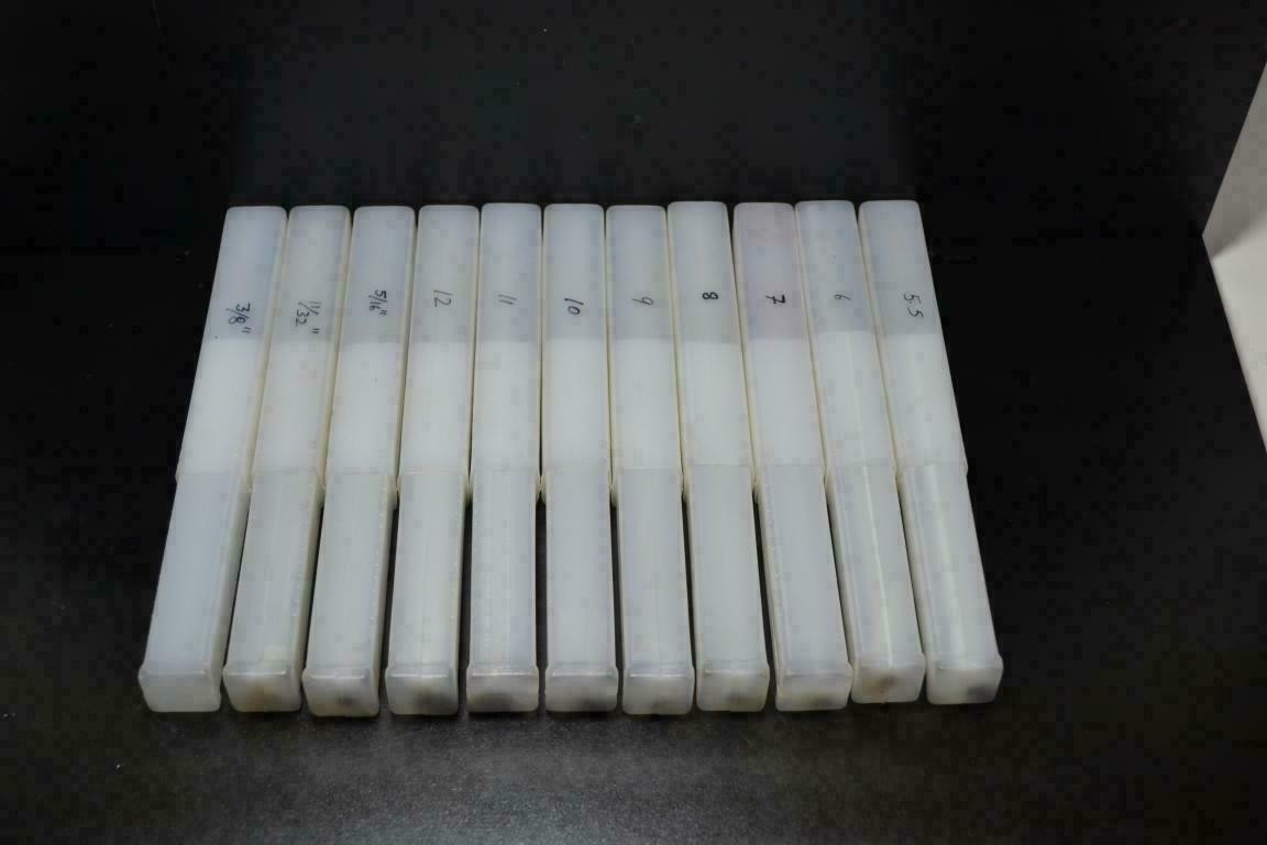 10 x VALVE GUIDE REAMER KIT 5,5.5,6,7,8,9,10,5/16″,3/8″,11/32″ LONG FLUTE SPIREX