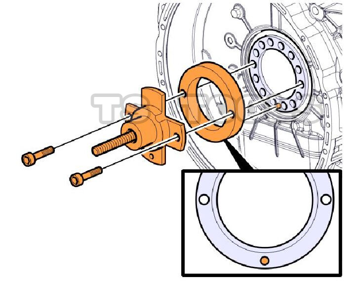 TS TOOLS/ MASTER SET FITS VOLVO D13 REAR CRANKSHAFT SEAL TOOL 9990166 88800619