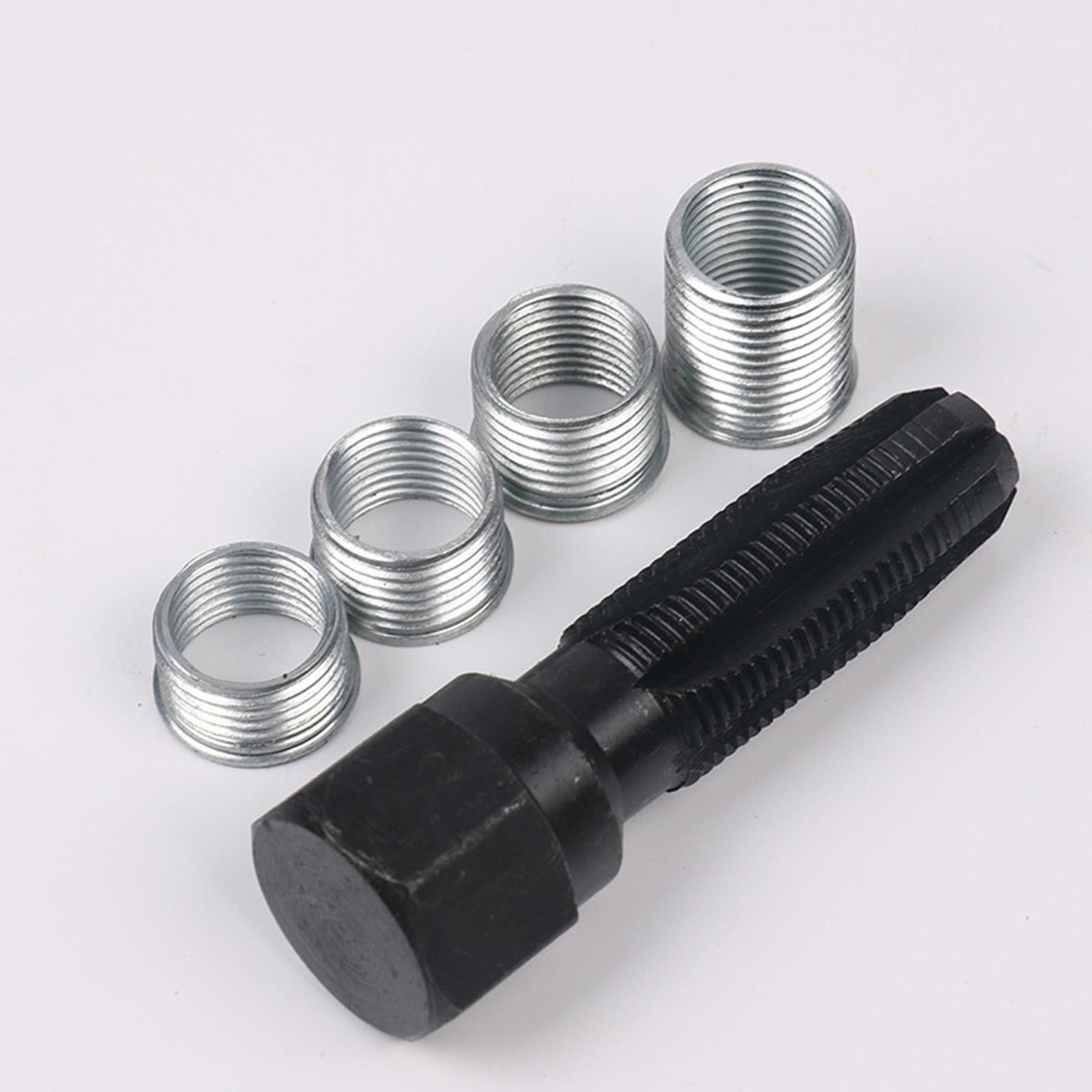 Useful M14x1.25mm Fit for 14mm Spark Plug Helicoil Thread Reamer Tap Repair Kit