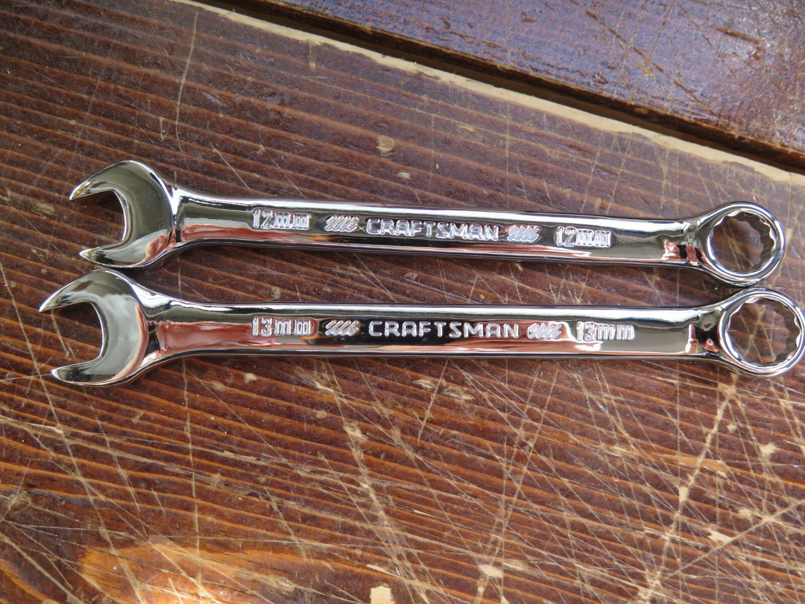 2 WRENCHES CRAFTSMAN 13MM 12MM Combination Wrench 12-point 42917 42916