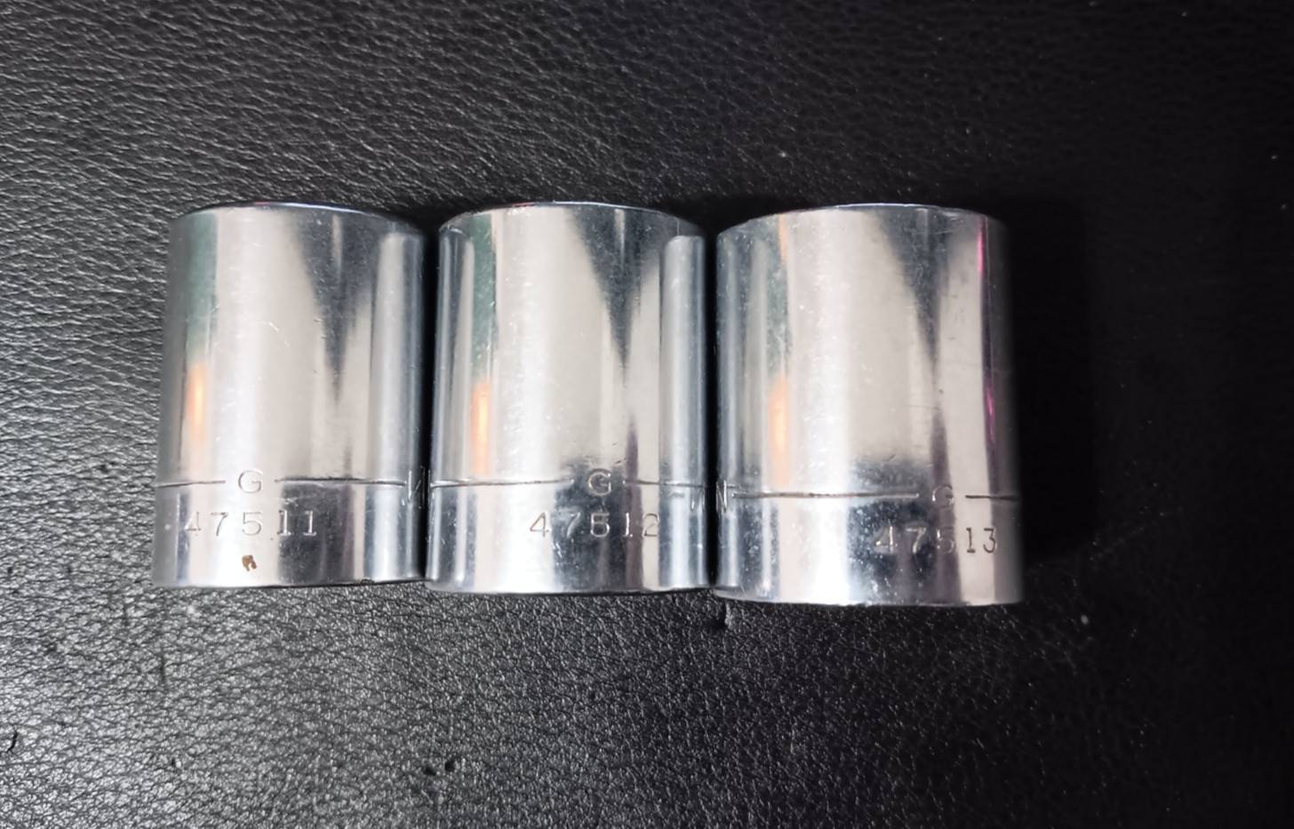 3 Craftsman Sockets 12 Point 1/2″ Drive -G- 15/16″ 47513 7/8″ 47512 13/16 47511