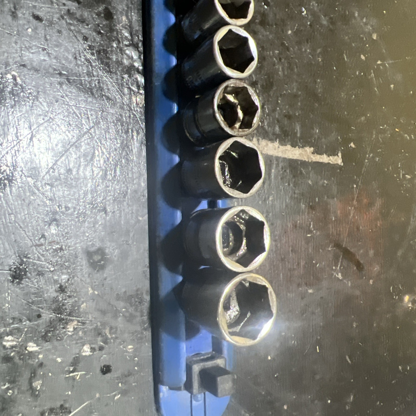 Snap-on 13 Piece Socket Set 1/4″ Drive 6 Point Shallow TMM 4-15mm