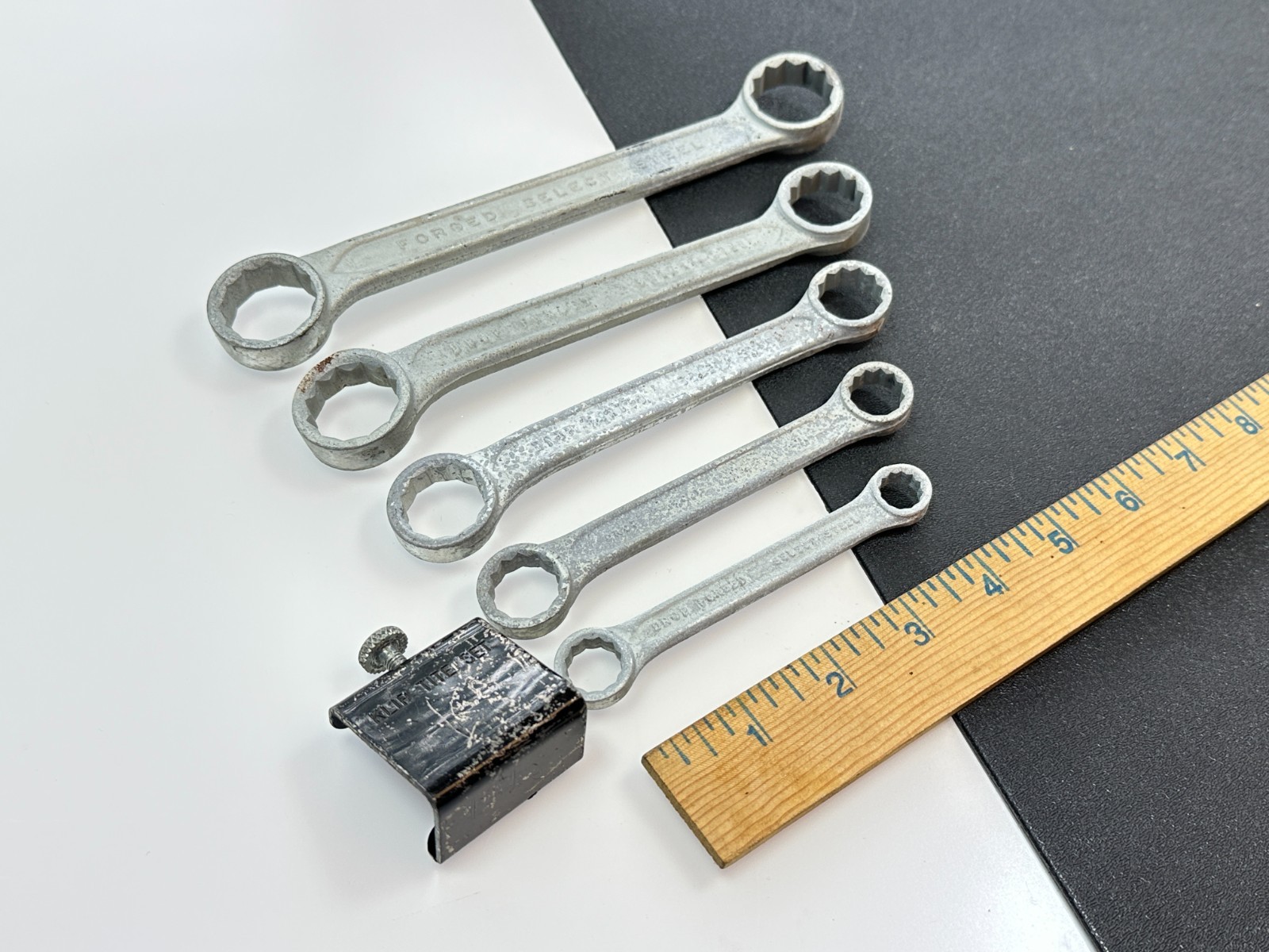 🇺🇸 Indestro Tools USA Select Steel 5pc Double Box End SAE 3/8-7/8” Wrench Set