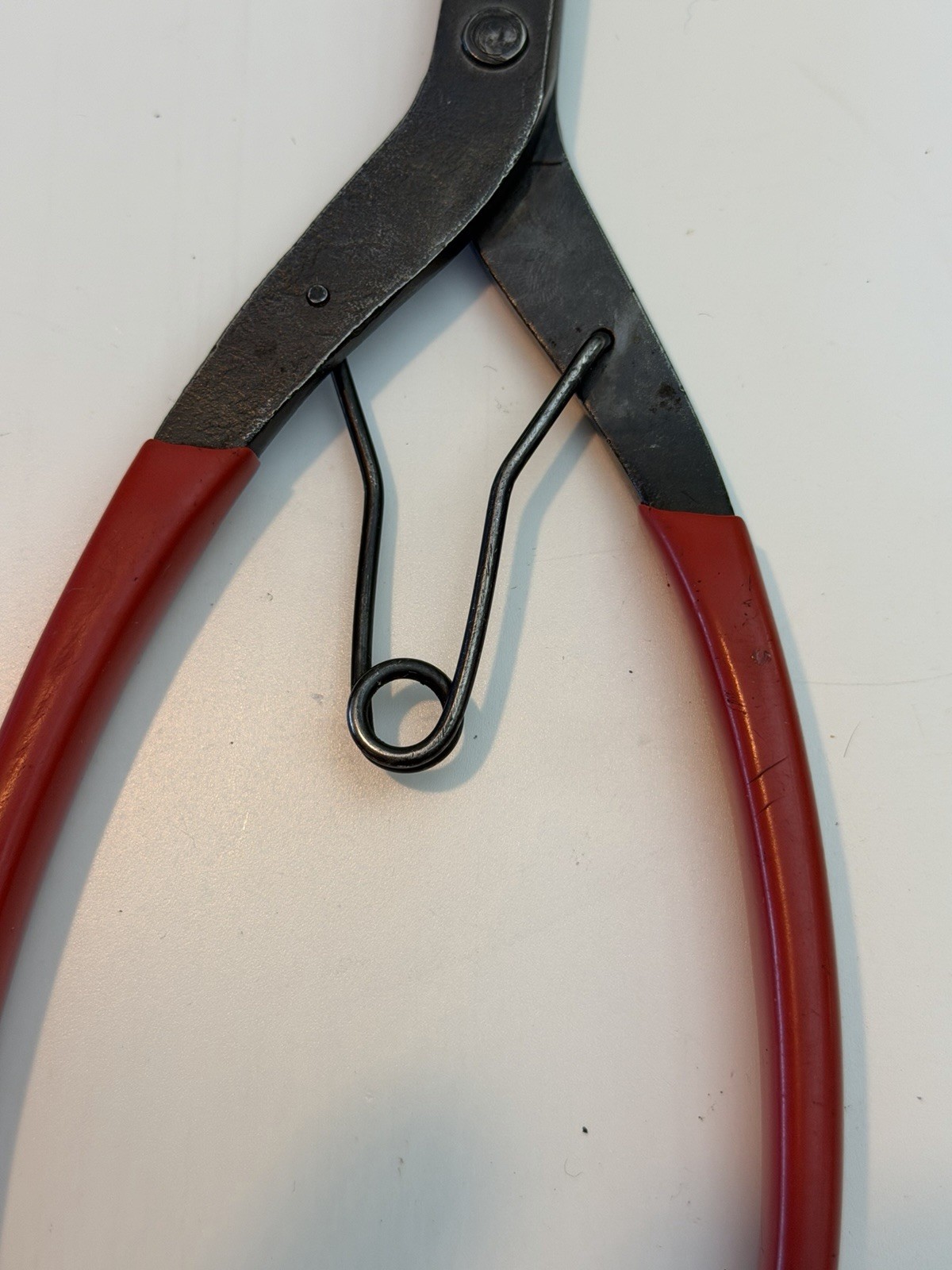 Snap on Tools USA 71CP 9” RED Handle Snap Ring Pliers With Spring Loaded Handles