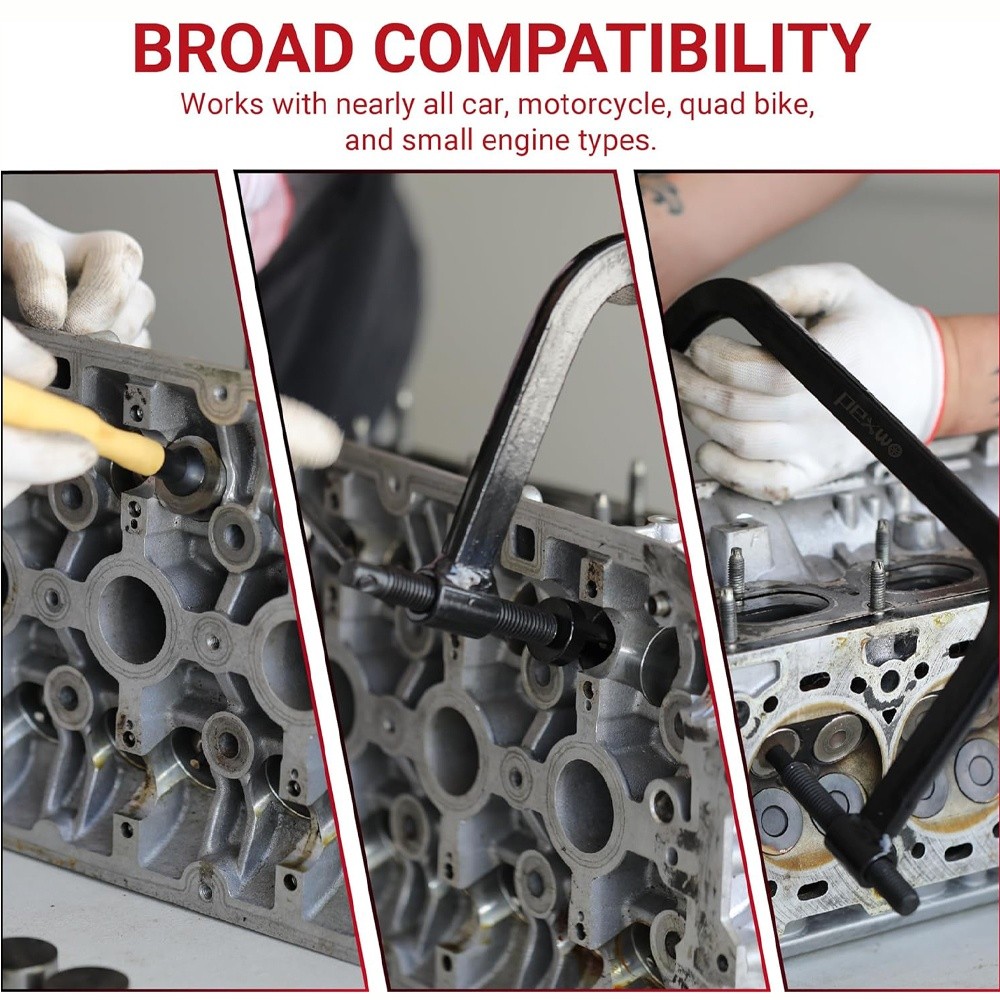 Valve Spring Compressor Set, 12PCS Clamp Removal Tool with…