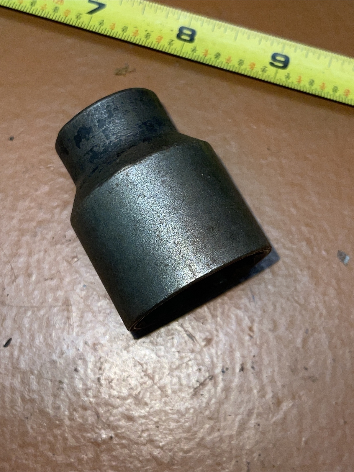 Wright USA S186 1 1/8 In SAE 1/2 Drive 12 Point Impact Socket Vintage 1-1/8