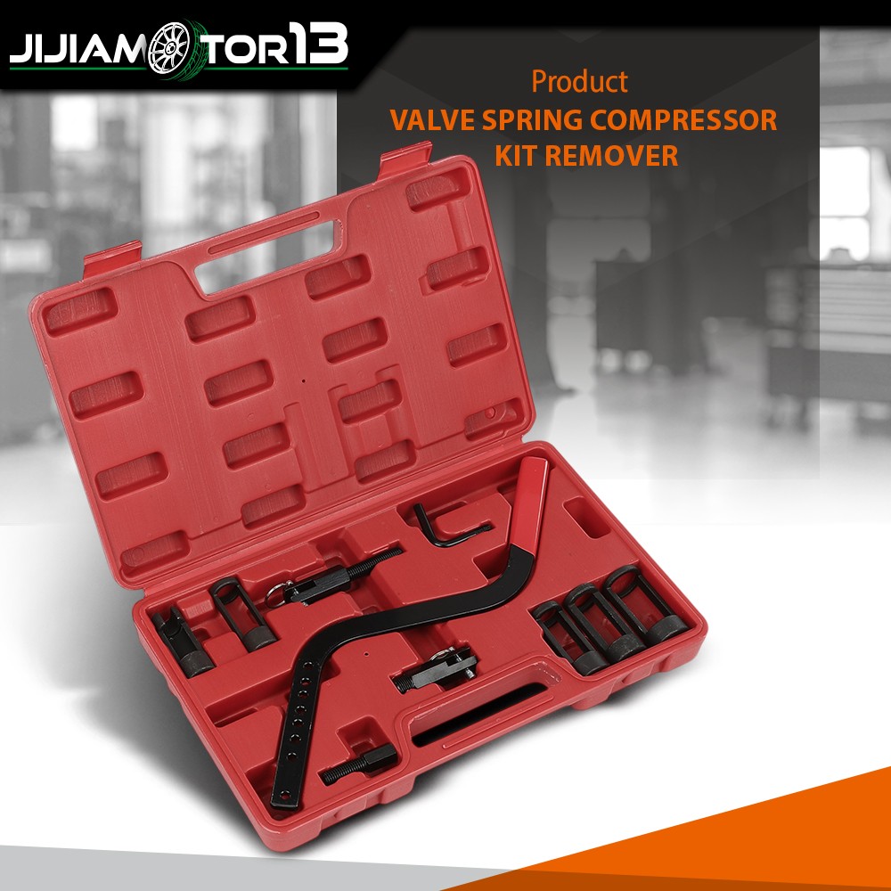 Valve Spring Compressor Kit Remover & Installer Disassembling Tool Carbon Steel