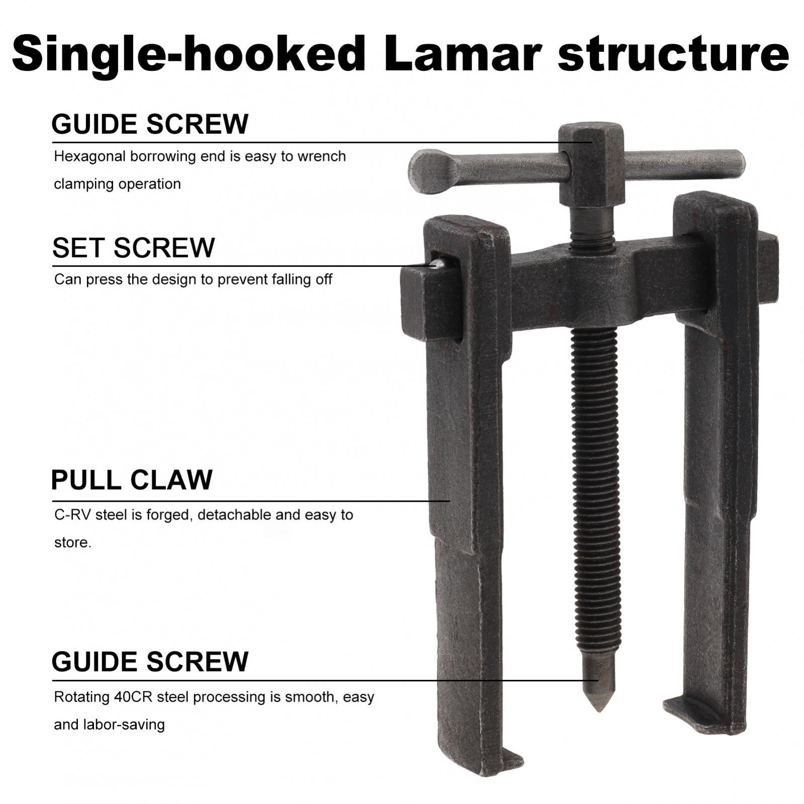 4″ Adjustable Two Jaw Bearing Gear Puller Remover Tool Carbon Steel Pump Pulley