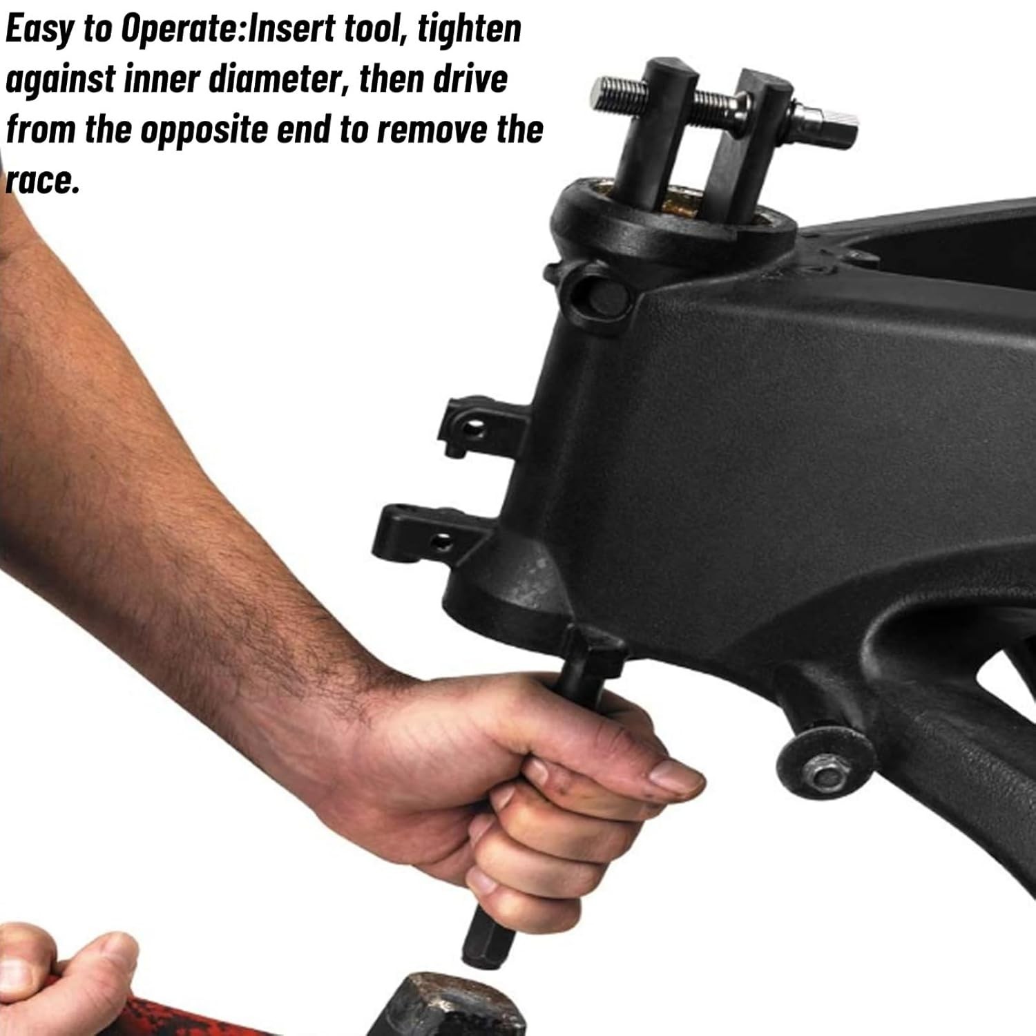 Sturdy Metal Bearing Race Remover Tool – Perfect for Motorcycle Maintenance